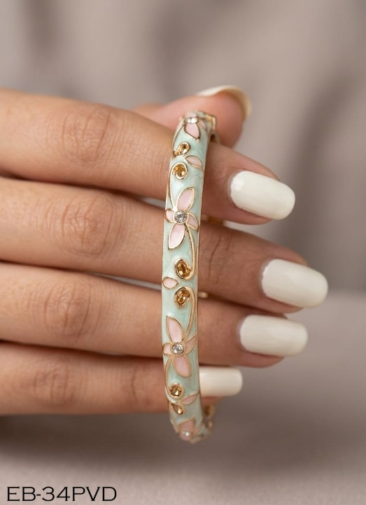 Pale Pink and Mint Green Bangle